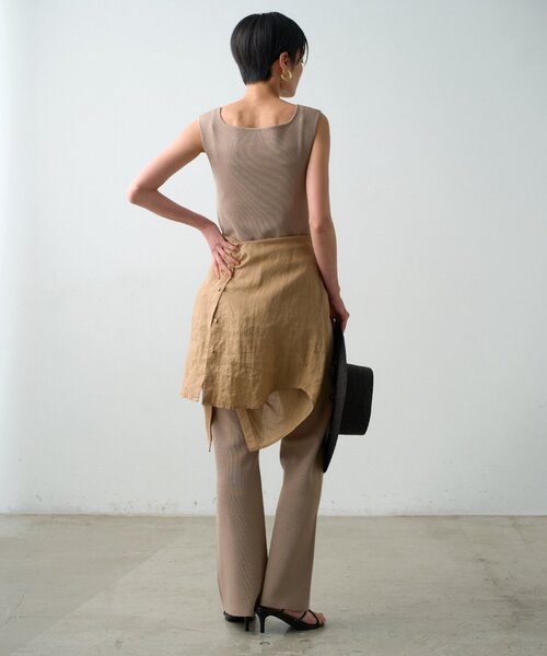 LOUNGEDRESS（ラウンジドレス）の「《イージケア/セットアップ着用可》ニットパンツ（その他パンツ・レディース・ベージュ/オフホワイト/ブラック・FREE）」の22枚目の写真
