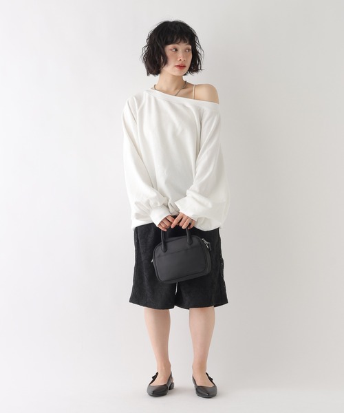 BAYFLOW（ベイフロー）の「[WEB限定/トレンドアイテム]レースイージーハーフパンツ（その他パンツ・レディース・ブラック/ホワイト・SMALL/MEDIUM）」の3枚目の写真