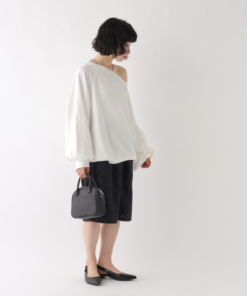 BAYFLOW（ベイフロー）の「[WEB限定/トレンドアイテム]レースイージーハーフパンツ（その他パンツ・レディース・ブラック/ホワイト・SMALL/MEDIUM）」の5枚目の写真