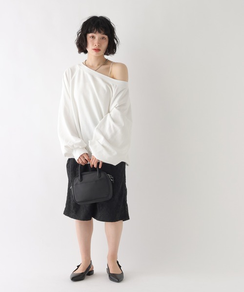 BAYFLOW（ベイフロー）の「[WEB限定/トレンドアイテム]レースイージーハーフパンツ（その他パンツ・レディース・ブラック/ホワイト・SMALL/MEDIUM）」の6枚目の写真