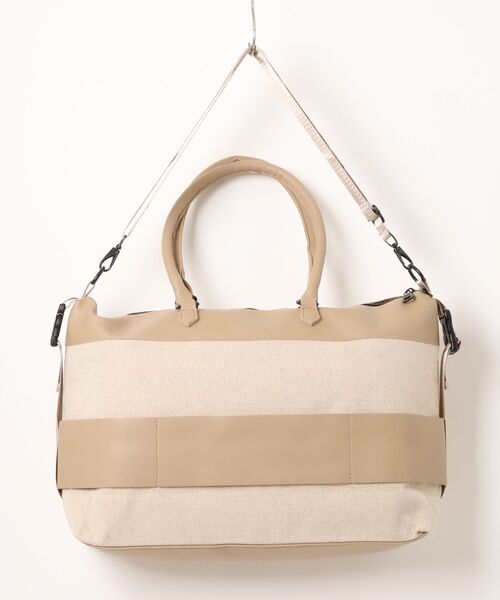 STYLE NUMBER(スタイルナンバー)の「【 STYLE NUMBER / スタイルナンバー 】 キャンバスコンビ ボストン ショルダー バッグ(ショルダーバッグ・メンズ・ブラック/ブラウン/ベージュ・FREE)」の6枚目の写真