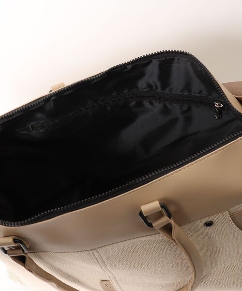 STYLE NUMBER(スタイルナンバー)の「【 STYLE NUMBER / スタイルナンバー 】 キャンバスコンビ ボストン ショルダー バッグ(ショルダーバッグ・メンズ・ブラック/ブラウン/ベージュ・FREE)」の4枚目の写真