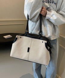 【 STYLE NUMBER / スタイルナンバー 】 キャンバスコンビ ボストン ショルダー バッグ