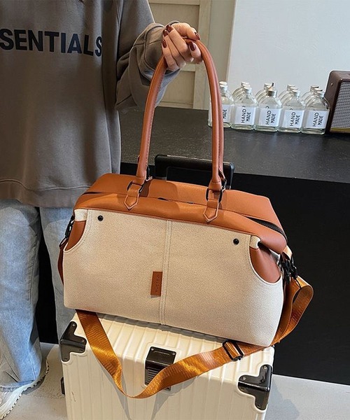 STYLE NUMBER(スタイルナンバー)の「【 STYLE NUMBER / スタイルナンバー 】 キャンバスコンビ ボストン ショルダー バッグ(ショルダーバッグ・メンズ・ブラック/ブラウン/ベージュ・FREE)」の11枚目の写真