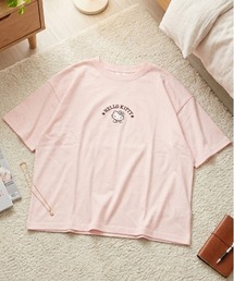 【SANRIO/サンリオ】キャラクタープリント 半袖WIDEシルエットTシャツ(HELLO KITTY/ハローキティ)