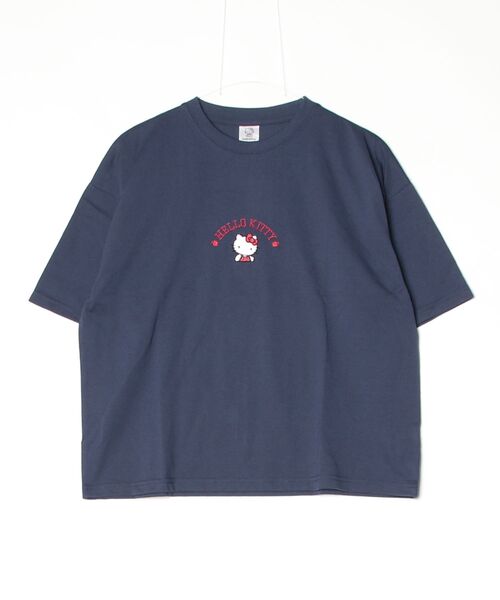sanrio(サンリオ)の「【SANRIO/サンリオ】キャラクタープリント 半袖WIDEシルエットTシャツ(HELLO KITTY/ハローキティ)(Tシャツ/カットソー・レディース・オフホワイト/ブラック/ライトピンク/ネイビー・MEDIUM/LARGE)」の10枚目の写真