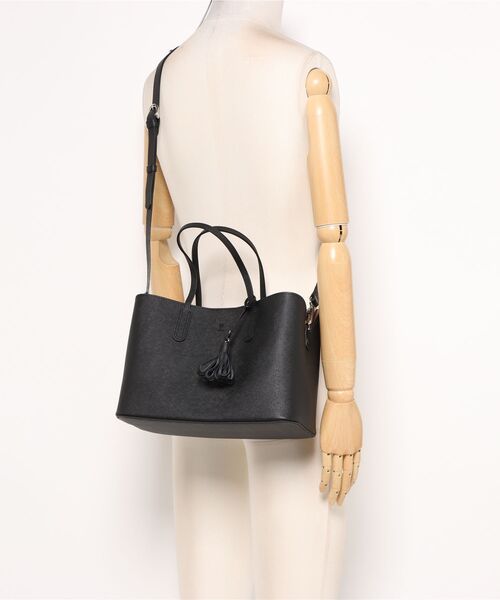 U by Ungaro(ユーバイウンガロ)の「U by ungaro(ユーバイウンガロ) メロディ 2WAYハンド(ハンドバッグ・レディース・グレー/オフホワイト/ブラック・FREE)」の9枚目の写真