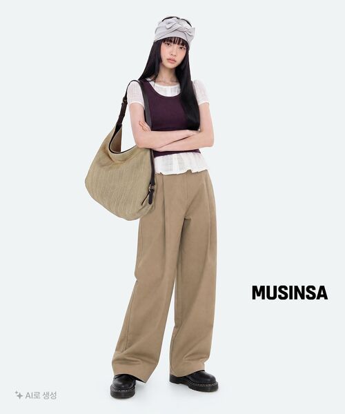 MUSINSA STANDARD WOMAN（ムシンサスタンダードウーマン）の「ウィメンズスcoopネックタンクトップ[プラム]（Tシャツ/カットソー・レディース・その他・X-SMALL/SMALL/MEDIUM/LARGE）」の5枚目の写真