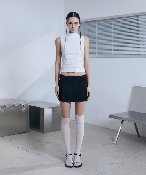 VOONT（ブント）の「Shirring High Neck Sleeveless (IVORY)（Tシャツ/カットソー・レディース・アイボリー・OS）」の13枚目の写真