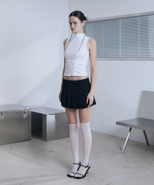 VOONT（ブント）の「Shirring High Neck Sleeveless (IVORY)（Tシャツ/カットソー・レディース・アイボリー・OS）」の14枚目の写真