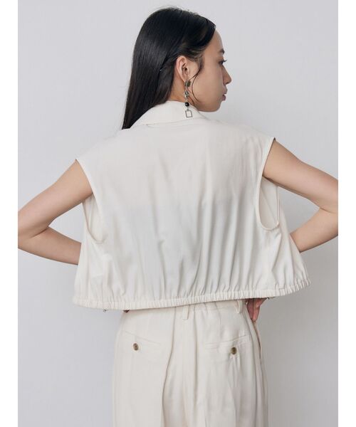 MURUA(ムルーア)の「【セットアップ対応】ブラッシュライクショートシャツ 夏服(シャツ/ブラウス・レディース・ブラウン/アイボリー/ブラック・FREE)」の7枚目の写真