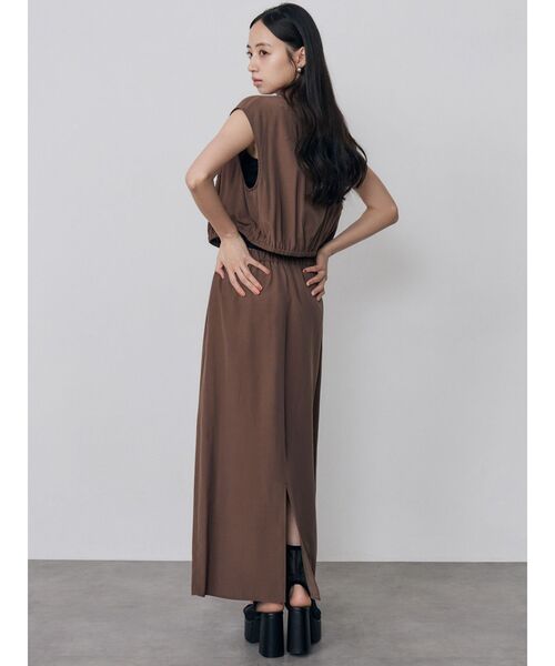 MURUA(ムルーア)の「【セットアップ対応】ブラッシュライクショートシャツ 夏服(シャツ/ブラウス・レディース・ブラウン/アイボリー/ブラック・FREE)」の19枚目の写真