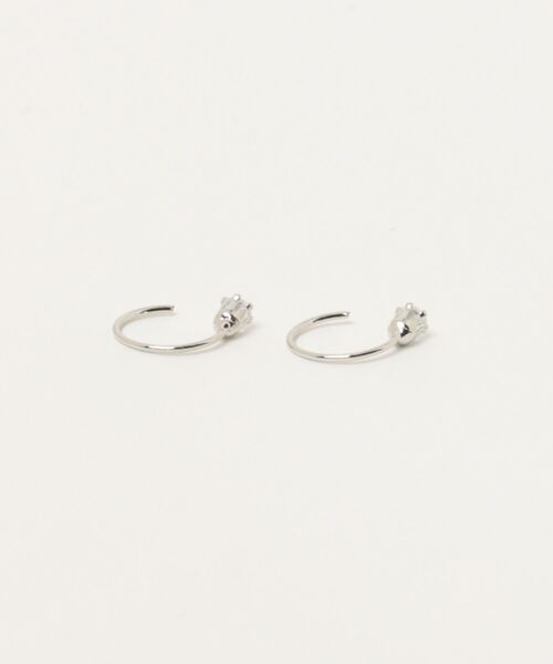 LUGG NAGG(ラグナグ)の「【536568】ストーンドットリングミニフープピアス(RZ)(ピアス(両耳用)・レディース・シルバー/ゴールド・FREE)」の4枚目の写真