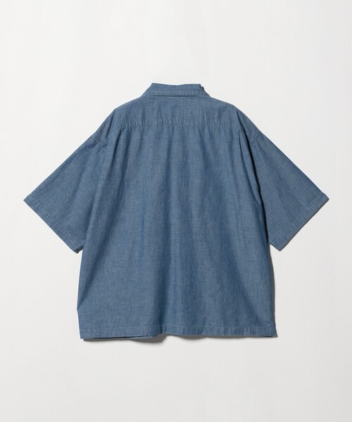 FILL THE BILL（フィルザビル）の「【別注】＜FILL THE BILL＞CHAMBRAY OPENCOLLAR SHIRT/オープンカラーシャツ（シャツ/ブラウス・メンズ・ネイビー/ブラック・2/1）」の10枚目の写真