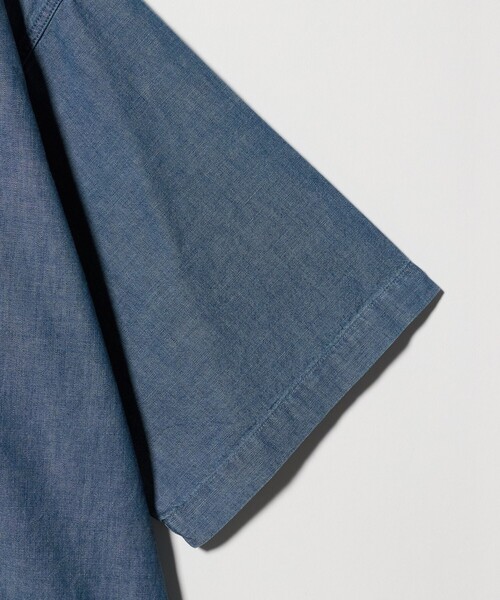 FILL THE BILL（フィルザビル）の「【別注】＜FILL THE BILL＞CHAMBRAY OPENCOLLAR SHIRT/オープンカラーシャツ（シャツ/ブラウス・メンズ・ネイビー/ブラック・2/1）」の13枚目の写真