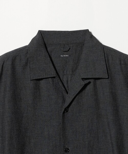 FILL THE BILL（フィルザビル）の「【別注】＜FILL THE BILL＞CHAMBRAY OPENCOLLAR SHIRT/オープンカラーシャツ（シャツ/ブラウス・メンズ・ネイビー/ブラック・2/1）」の18枚目の写真