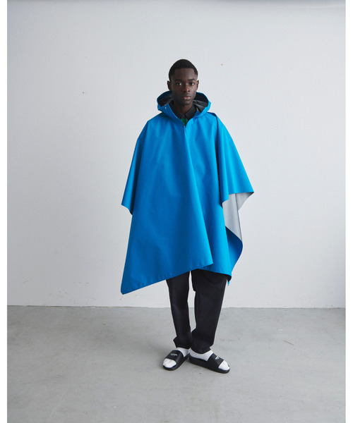 yoshiokubo(ヨシオクボ)の「yoshiokubo ヨシオクボ / PONCHO 防水ポンチョ レインコート / YES23903(ポンチョ・メンズ・ブラック/カーキ/ターコイズブルー・FREE)」の17枚目の写真