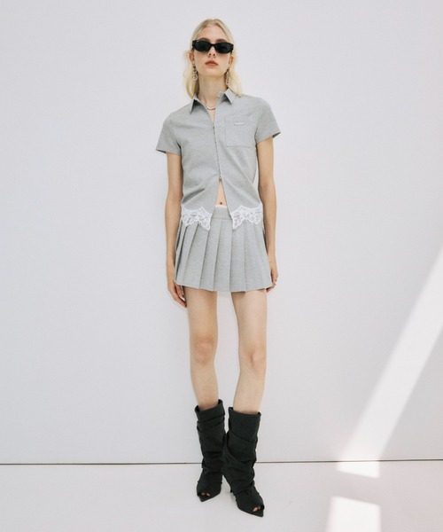 JOSE MOON（ジョゼムーン）の「CUTSEW LACE ZIPUP/カットソーレース