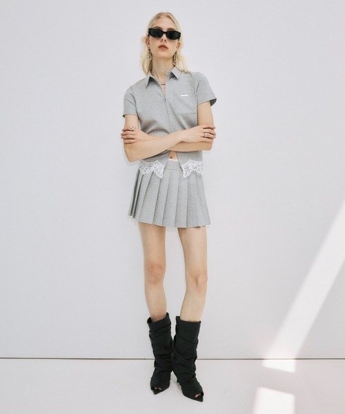 JOSE MOON（ジョゼムーン）の「CUTSEW LACE ZIPUP/カットソーレース
