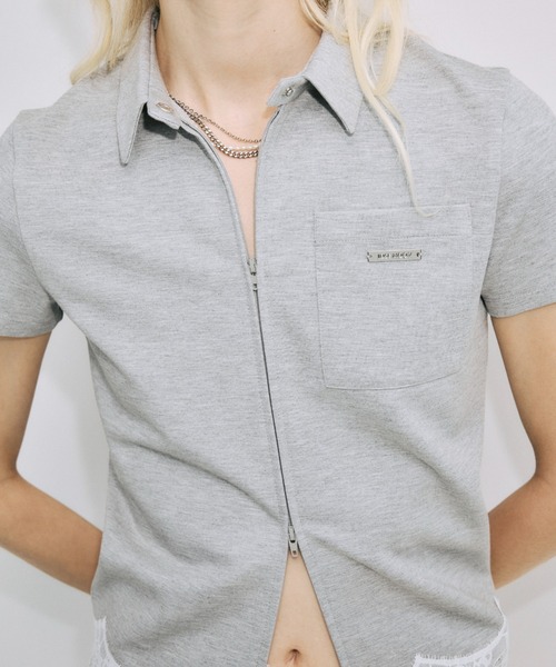 JOSE MOON（ジョゼムーン）の「CUTSEW LACE ZIPUP/カットソーレース