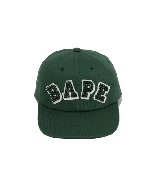 A BATHING APE(アベイシングエイプ)の「BAPE PATCHED PANEL CAP(キャップ・メンズ・グリーン/ブラック/サックスブルー・FREE)」の5枚目の写真