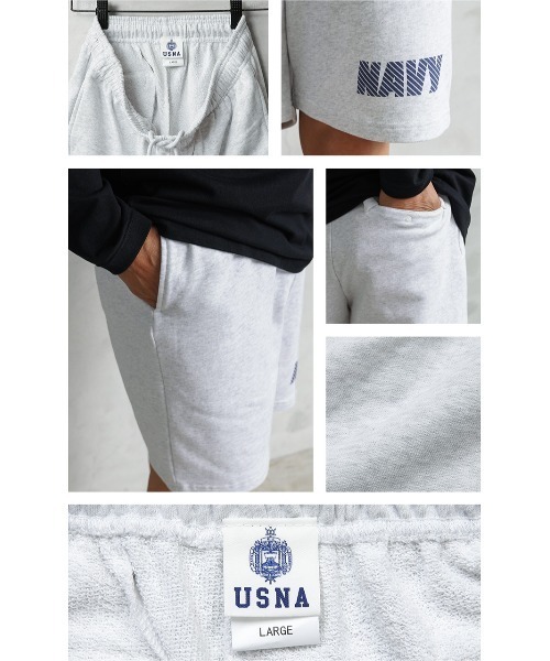 WAIPER.inc（ワイパーインク）の「USNA（アメリカ海軍兵学校）オフィシャルライセンス スウェットパンツ（スウェットパンツ・メンズ・アッシュグレー/ブラック/ネイビー・M/L/XL）」の8枚目の写真