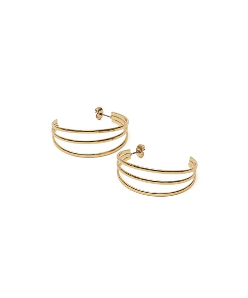 ROSE BUD(ローズバッド)の「THREE LINE PIERCE(ピアス(両耳用)・レディース・シルバー/ゴールド・ONE SIZE)」の6枚目の写真