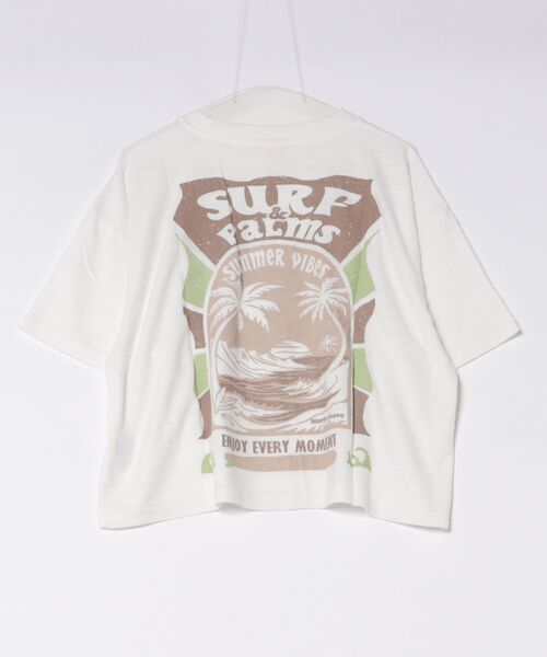 Kahiko(カヒコ)の「【Kahiko】SURF&Palms ビーチリーTシャツ(Tシャツ/カットソー・レディース・ホワイト/ブラック/ベージュ/グリーン・FREE)」の10枚目の写真