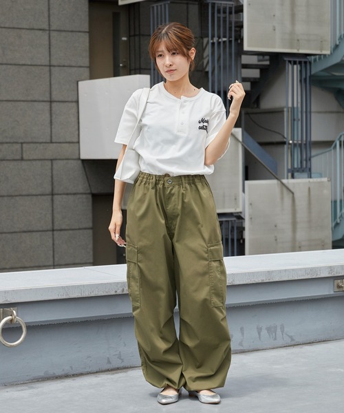 ROOPTOKYO(ループトウキョウ)の「ドライコットンヘンリーネックT 吸水速乾 2026年春夏(Tシャツ/カットソー・メンズ・ホワイト/ブラック/チャコールグレー・M/L)」の10枚目の写真