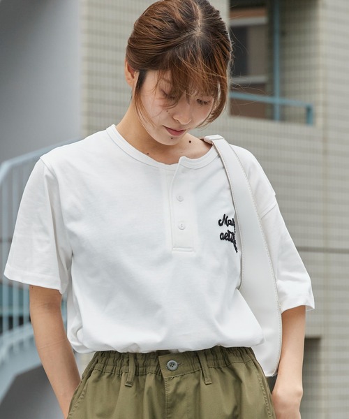 ROOPTOKYO(ループトウキョウ)の「ドライコットンヘンリーネックT 吸水速乾 2026年春夏(Tシャツ/カットソー・メンズ・ホワイト/ブラック/チャコールグレー・M/L)」の6枚目の写真