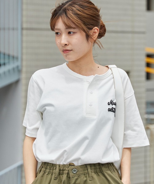 ROOPTOKYO(ループトウキョウ)の「ドライコットンヘンリーネックT 吸水速乾 2026年春夏(Tシャツ/カットソー・メンズ・ホワイト/ブラック/チャコールグレー・M/L)」の7枚目の写真