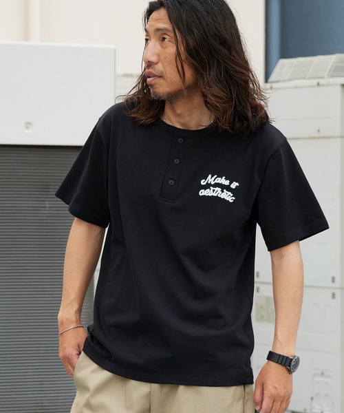 ROOPTOKYO(ループトウキョウ)の「ドライコットンヘンリーネックT 吸水速乾 2026年春夏(Tシャツ/カットソー・メンズ・ホワイト/ブラック/チャコールグレー・M/L)」の15枚目の写真