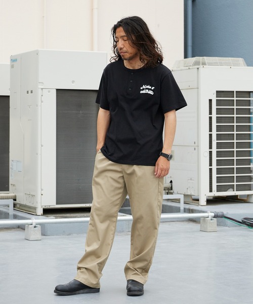 ROOPTOKYO(ループトウキョウ)の「ドライコットンヘンリーネックT 吸水速乾 2026年春夏(Tシャツ/カットソー・メンズ・ホワイト/ブラック/チャコールグレー・M/L)」の17枚目の写真