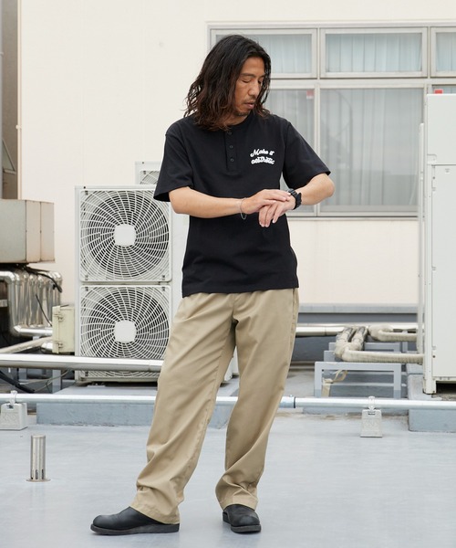 ROOPTOKYO(ループトウキョウ)の「ドライコットンヘンリーネックT 吸水速乾 2026年春夏(Tシャツ/カットソー・メンズ・ホワイト/ブラック/チャコールグレー・M/L)」の19枚目の写真
