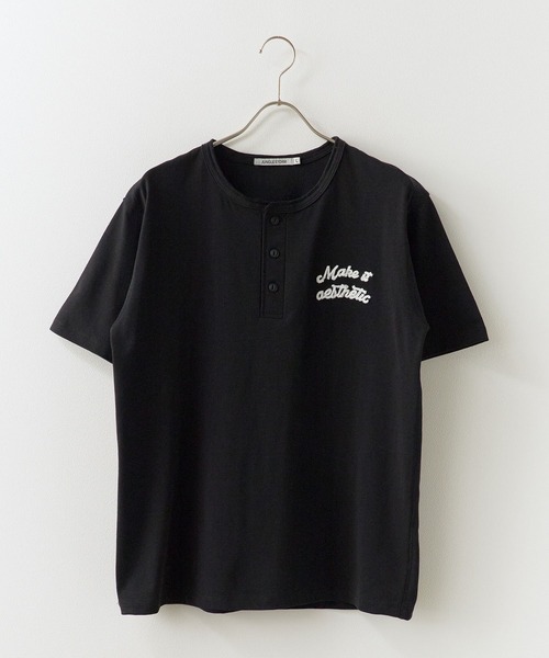 ROOPTOKYO(ループトウキョウ)の「ドライコットンヘンリーネックT 吸水速乾 2026年春夏(Tシャツ/カットソー・メンズ・ホワイト/ブラック/チャコールグレー・M/L)」の14枚目の写真