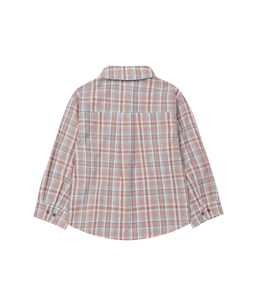 SECONDMONO（セカンドモノローグ）の「Three-quarter Sleeve check Shirt [BRICKRED]_SEWSH003BRICKRED（シャツ/ブラウス・レディース・その他・F）」の3枚目の写真