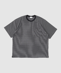 handvaerk（ハンドバーク）の「handvaerk / ハンドバーク 60/2 S/S BIG T-SHIRT - STRIPE（Tシャツ/カットソー）」