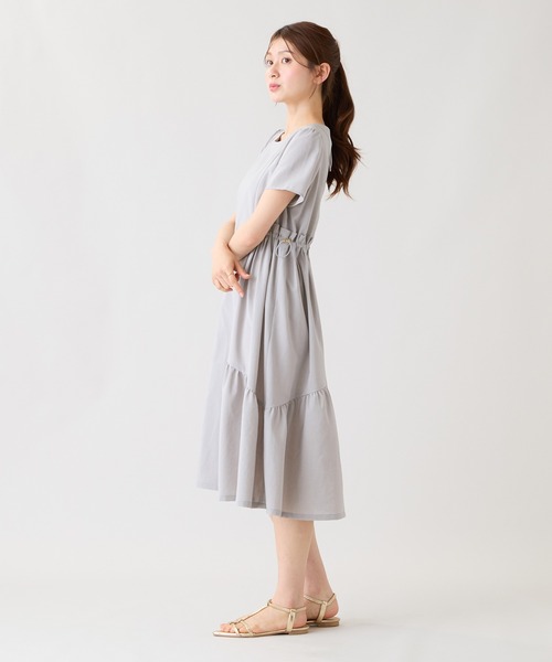 Rose Tiara(ローズティアラ)の「【撥水/通気性◎】ドロスト撥水ワンピース(ワンピース・レディース・ピンク/グレー/ブラック・38/42/46)」の10枚目の写真