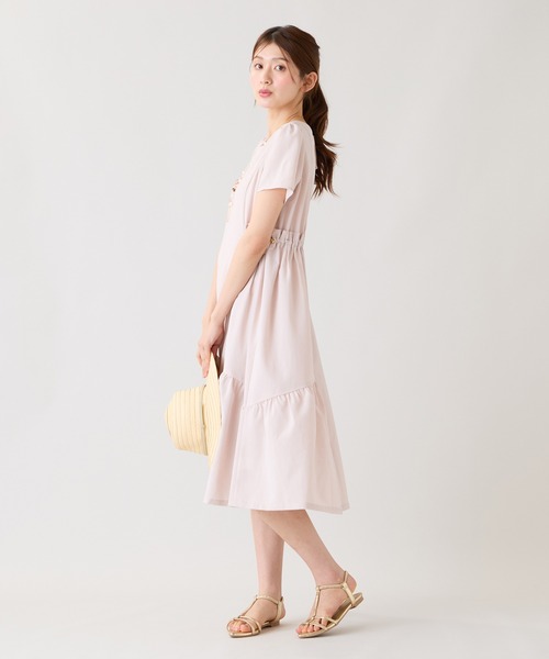 Rose Tiara(ローズティアラ)の「【撥水/通気性◎】ドロスト撥水ワンピース(ワンピース・レディース・ピンク/グレー/ブラック・38/42/46)」の22枚目の写真