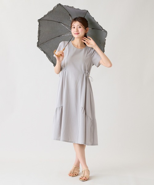 Rose Tiara(ローズティアラ)の「【撥水/通気性◎】ドロスト撥水ワンピース(ワンピース・レディース・ピンク/グレー/ブラック・38/42/46)」の21枚目の写真