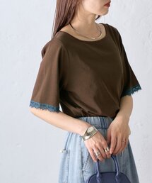 CIAOPANIC TYPY | 袖裾レースリブTee(Tシャツ/カットソー)