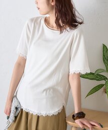 CIAOPANIC TYPY | 袖裾レースリブTee(Tシャツ/カットソー)