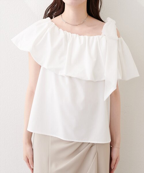 natural couture（ナチュラルクチュール）の「〈mizukoto〉マルチWAYオフショルバルーンTOPS（シャツ/ブラウス・レディース・ラベンダー/その他1/オフホワイト/ブラック/ネイビー・FREE）」の15枚目の写真