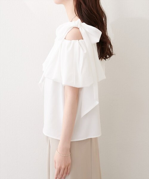 natural couture（ナチュラルクチュール）の「〈mizukoto〉マルチWAYオフショルバルーンTOPS（シャツ/ブラウス・レディース・ラベンダー/その他1/オフホワイト/ブラック/ネイビー・FREE）」の16枚目の写真