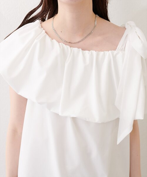 natural couture（ナチュラルクチュール）の「〈mizukoto〉マルチWAYオフショルバルーンTOPS（シャツ/ブラウス・レディース・ラベンダー/その他1/オフホワイト/ブラック/ネイビー・FREE）」の19枚目の写真