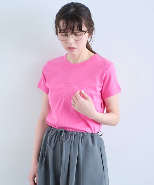 I am I in fact...（アイアムアイインファクト）の「CHAMOMILE TEE（Tシャツ/カットソー・レディース・ブラック/ピンク/ブルー/ホワイト・FREE）」の9枚目の写真