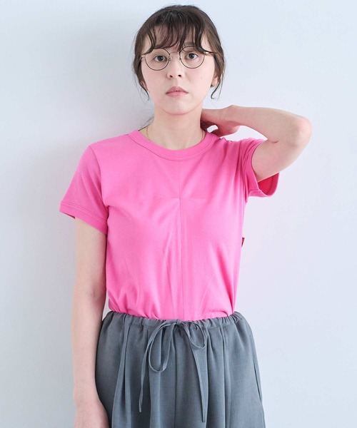 I am I in fact...（アイアムアイインファクト）の「CHAMOMILE TEE（Tシャツ/カットソー・レディース・ブラック/ピンク/ブルー/ホワイト・FREE）」の11枚目の写真