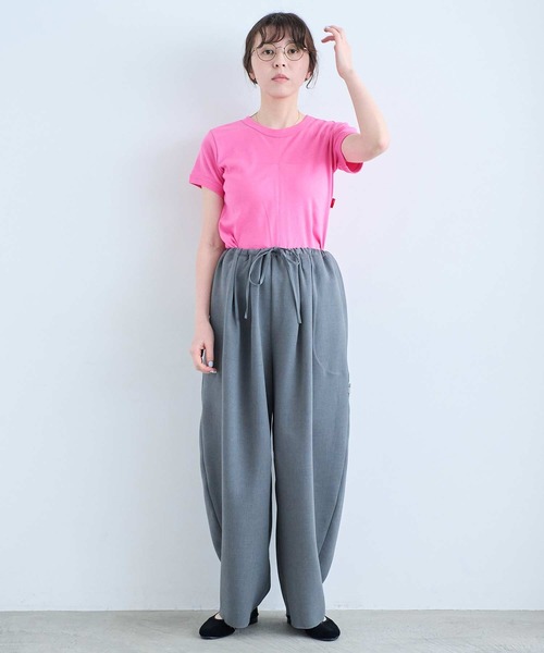 I am I in fact...（アイアムアイインファクト）の「CHAMOMILE TEE（Tシャツ/カットソー・レディース・ブラック/ピンク/ブルー/ホワイト・FREE）」の18枚目の写真
