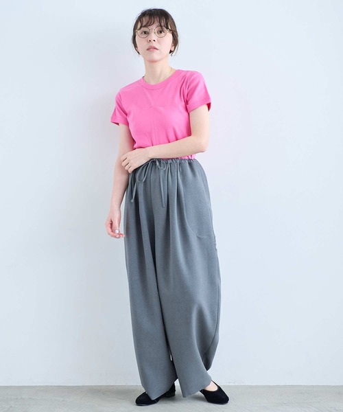 I am I in fact...（アイアムアイインファクト）の「CHAMOMILE TEE（Tシャツ/カットソー・レディース・ブラック/ピンク/ブルー/ホワイト・FREE）」の19枚目の写真