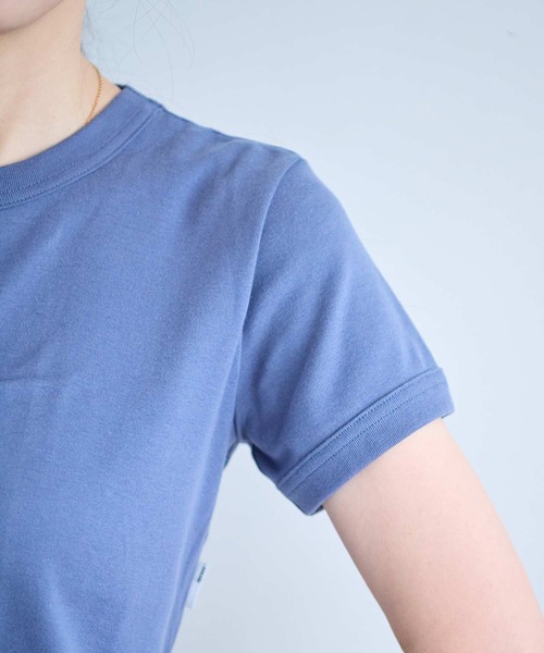 I am I in fact...（アイアムアイインファクト）の「CHAMOMILE TEE（Tシャツ/カットソー・レディース・ブラック/ピンク/ブルー/ホワイト・FREE）」の5枚目の写真